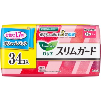 로리에 슬림 가드 볼륨 팩 특히 많은 낮용 34개 카오