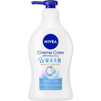 니베아 크림케어 바디워시 W보수 미피부 릴랙싱소프향 펌프 470ML 카오
