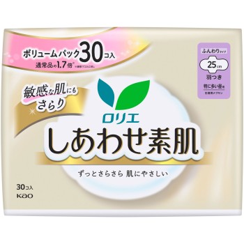 로리에 행복한 맨살 볼륨팩 특히 많은 낮용 25cm 날개형 30개 카오