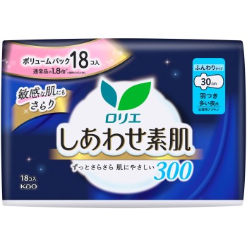 로리에 시아와세 소하다 볼륨팩 많은 밤용 30cm 날개있음 18개 카오