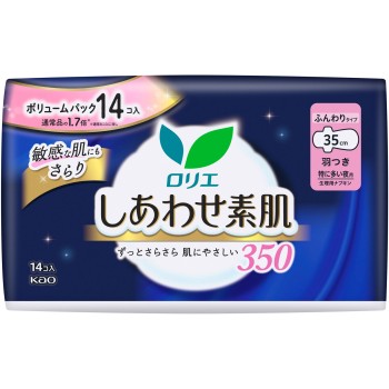 로리에 시아와세 소하다 볼륨팩 특히 많은 밤용 35cm 날개있음 14개 카오