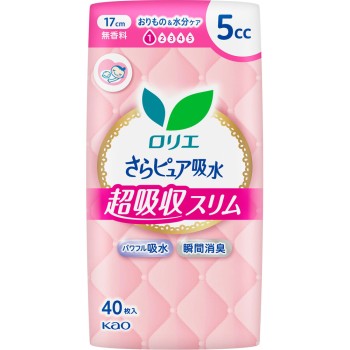 로리에 맑은 퓨어 초흡수 슬림 5cc 40매 카오