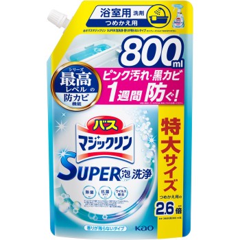 배스 매직린 SUPER 폼 향 남지 않는 스파우트 800ml 카오