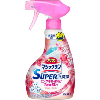 바스 매직 클린 SUPER 거품 세정 아로마 로즈 본체 350ml 카오