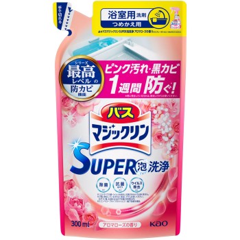 바스 매직클린 SUPER 거품 세정 아로마 로즈 리필용 300ml 카오
