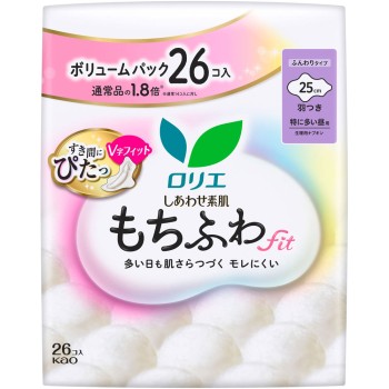 로리에 행복한 피부 모치후와핏 특히 많은 낮용 25cm 날개 포함 26개 카오