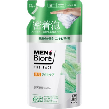 맨즈비오레 더 페이스 약용아크네 케어 리필 170mL 카오