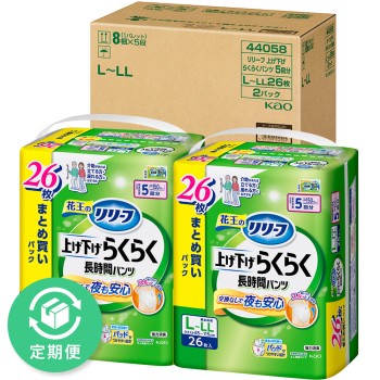 리리프 팬츠 타입 올리기·내리기 편한 장시간 팬츠 5회분 L-LL 26매×2 카오