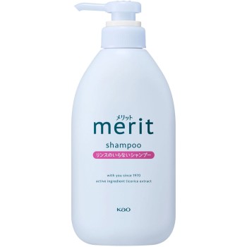 메리트 린스 불필요 샴푸 펌프 450ml 카오
