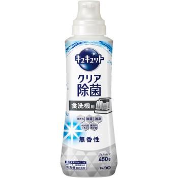 식기세척기 전용 큐큐트 클리어 살균 젤 타입 무향 본체 450g 카오