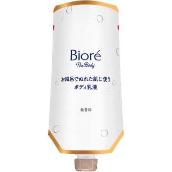 비오레 더 바디 목욕 중 젖은 피부에 사용하는 바디 유액 피부 매끈매끈 무향 걸어두는 팩 285ml 카오