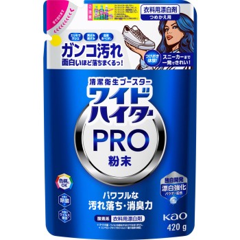 와이드 하이터 PRO 분말 리필용 420g 카오