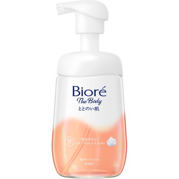 비오레 더 바디 정돈 피부 거품 타입 프루티&머스크 향 펌프 480ml 카오