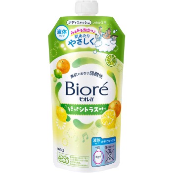 비오레 u 상쾌한 시트러스향 리필 320ml 카오