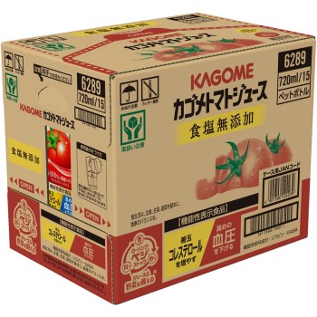 카고메 토마토주스 소금 무첨가 스마트PET 케이스 720ml×15