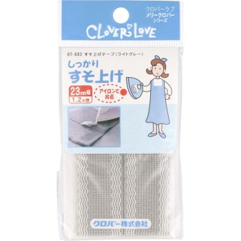 밑단 올림 테이프(라이트그레이) 23mm폭x1.2m 67-683 클로버