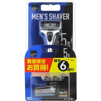 MK 맨즈 면도기 홀더 5매 날+교체날 5개입 홀더+교체날 6개입