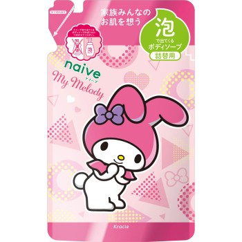 나이브 거품으로 나오는 바디 소프 (마이 멜로디) 리필용 480ml 크라시에 홈 프로덕츠