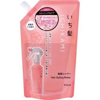 이치카미 머리&두피 촉촉한 자는동안 헤어케어 화초 샤워 리필용 375ml 클라시에 홈프로덕츠