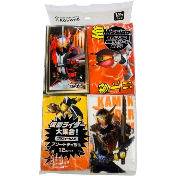 가면라이더 대집합 아소트 포켓 티슈 12P 알보