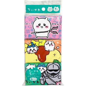 치이카와 미니 포켓 티슈 6P 아루보