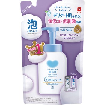 카우브랜드 무첨가 폼 바디솝 리필 450ml 규슈 비누