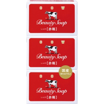카우브랜드 빨간 상자 90g×3 규슈 비누