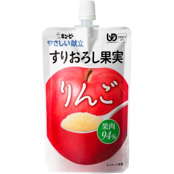 부드러운 식단 갈아낸 과일 사과 100g 큐피