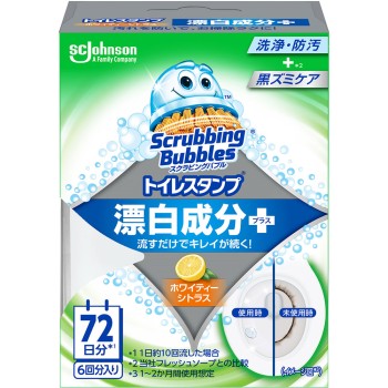 스크러빙 버블 화장실 스탬프 표백 화이티 시트러스 본체 38g 존슨