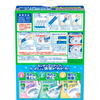 스크러빙 버블 토일렛 스탬프 표백 화이티 시트러스 교체 38g×4 존슨