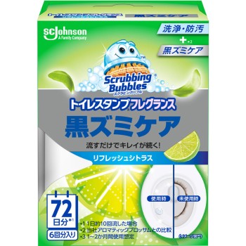 스크러빙버블 화장실 스탬프 프래그런스 검은때 케어 리프레쉬시트러스 본체 38g 존슨