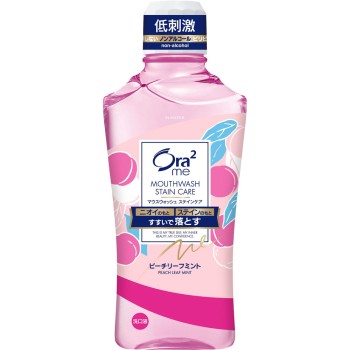 썬스타 오라 투 미 마우스 워시 스테인 케어 피치 리프 민트 460ml 썬스타