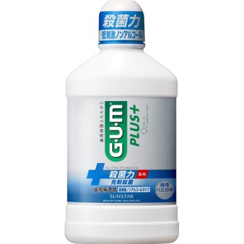 GUM 플러스 덴탈 린스 저자극 논알코올 타입 450ml 썬스타