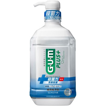 GUM 플러스 덴탈 린스 저자극 논알코올 타입 900ml 썬스타