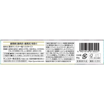 약용소금 치약 스파이시 민트타입 85g 썬스타