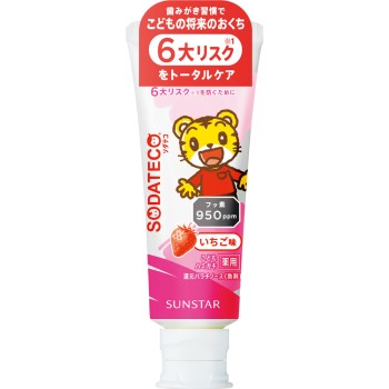 소다테코 어린이 치약 딸기 맛 70g 썬스타