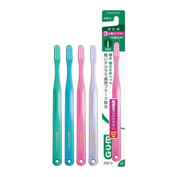 검 덴탈 브러시 #191 [3열 초 컴팩트 헤드] 딱딱한 썬스타
