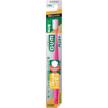 G·U·M 검 플러스 덴탈 브러시 #226 3열 컴팩트 부드러운 썬스타