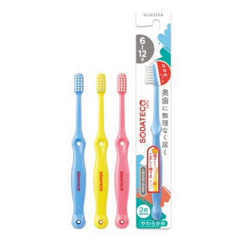 소다테코 어린이 칫솔 6~12세용 부드러움 썬스타