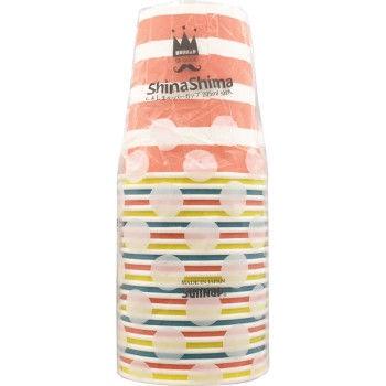 줄무늬 페이퍼컵 20개입 산나프