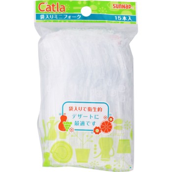 디저트 포크 봉지입 15p 산납