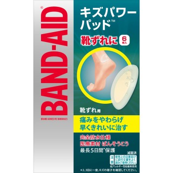 밴드에이드 상처 파워 패드 신발 마찰용 6매 JNTL 컨슈머 헬스