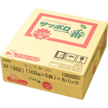 삿포로 이치방 간장맛 5개 팩 케이스 5P×6
