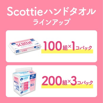 스코티 핸드 타올 100조 일본 제지 크레시아