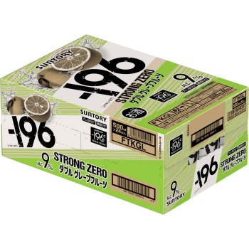 -196 스트롱 제로 더블 자몽 캔 케이스 500ml×24