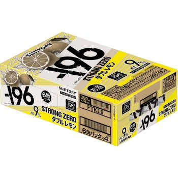 -196 스트롱 제로 더블 레몬 케이스 350ml×6×4