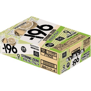 -196 스트롱 제로 더블 자몽 캔(케이스) 350ml×6×4 산토리