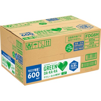 GREEN DAKARA 냉동 겸용 케이스 600ml×24