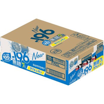 -196 순간냉동 무가당 레몬 캔 케이스 350ml×24 산토리