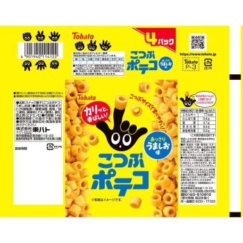 작은 알갱이 포테코 4연 우마시오맛 14g×4봉지